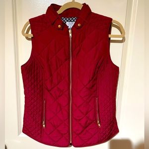 Crown & Ivy Raspberry Puffer Vest